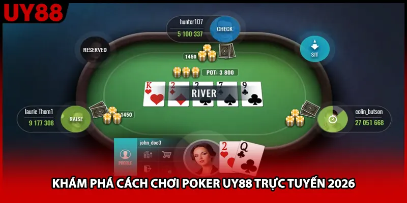 Khám phá cách chơi poker UY88 trực tuyến 2026